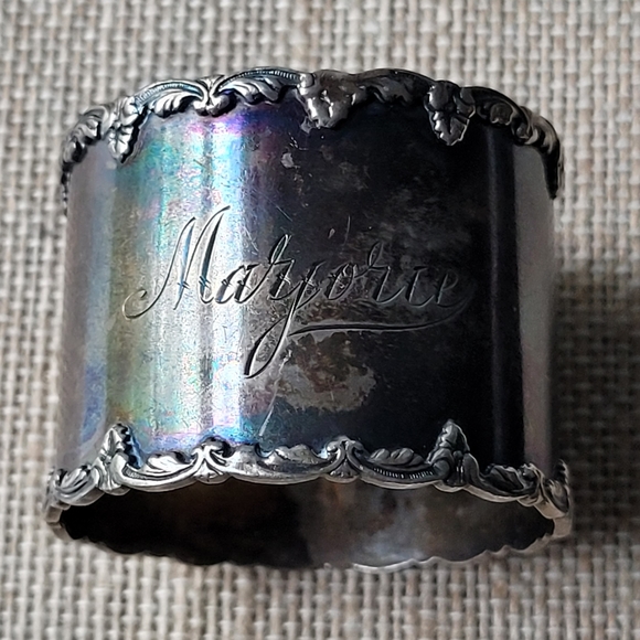 STERLING SILVER NAPKIN RINGMarjorie